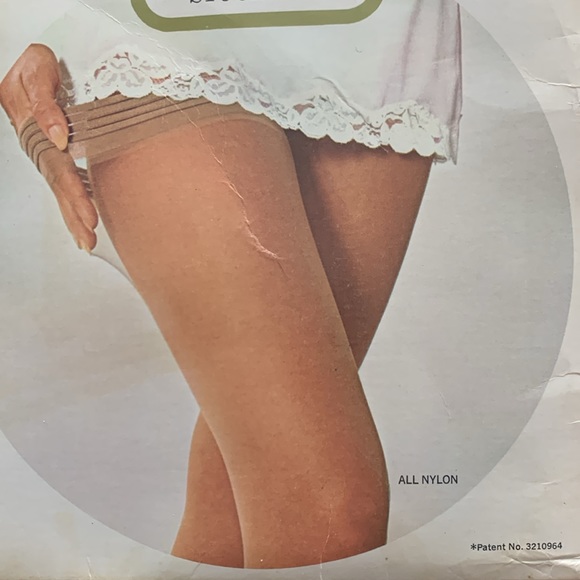 VTG Sears cling-alon sheer thi-top stockings - Picture 5 of 7